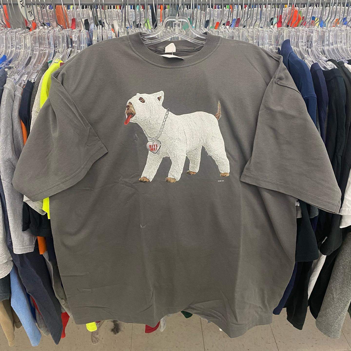 Autismss宝藏屋 好物推荐！港风复古oldschool小狗印花男女半袖