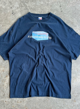 Autismss宝藏屋！好物推荐！宽松学生藏蓝色大码456XL男女短袖T恤