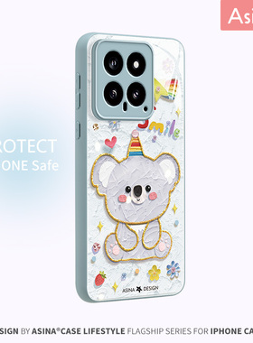可爱小考拉适用小米14手机壳小米13pro液态玻璃壳14pro卡通动物xiaomi12全包防摔保护套mi潮流13可爱萌物