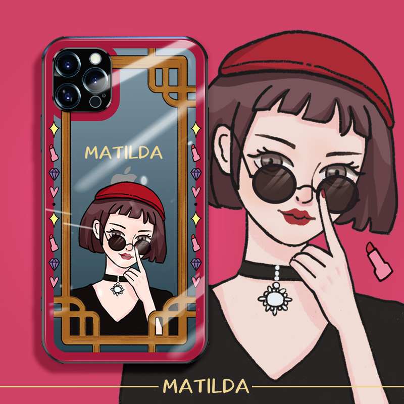 苹果女孩新款网红ins风手机壳