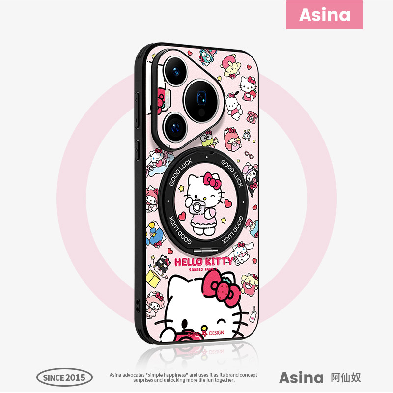 红莓粉帽兔适用华为pura90pro新款手机壳卡通p80磁吸全包Ho3高级pura70pro+防摔联名可爱超薄pura70涂鸦女款