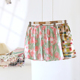女款 短裤 五分裤 薄款 子 夏季 年轻人印花凉感可外穿家居裤 棉绸睡裤