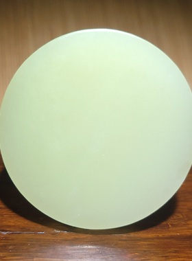 YQ012003新疆的猫58.6克明黄亮眼玉质细腻和田玉且末黄口料镯芯