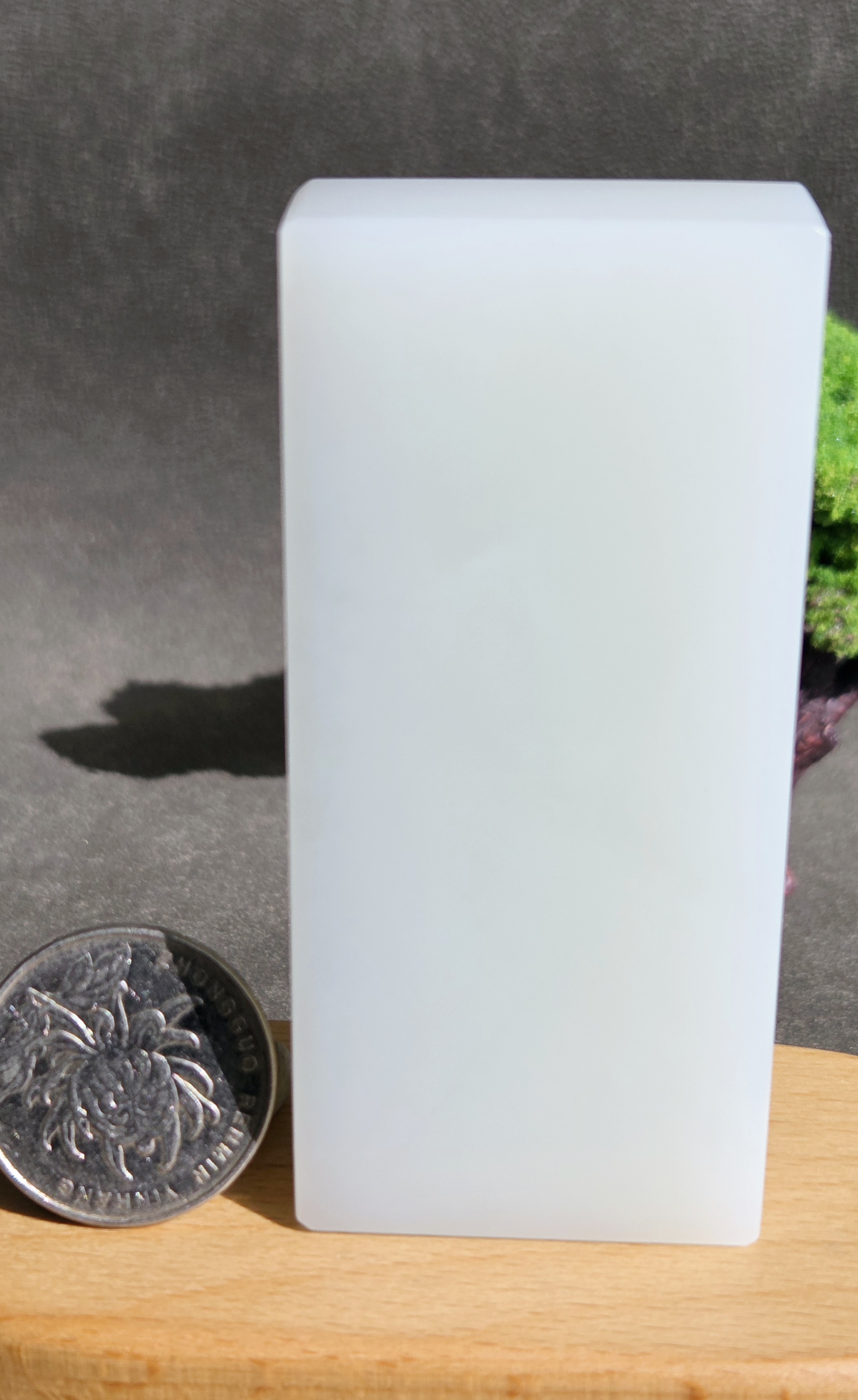 新疆的猫W102201 115.70克，浓糯如凝脂！三高羊脂白玉俄料厚牌