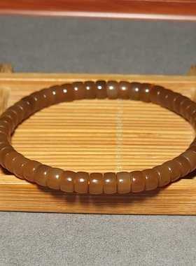 L122202 13.4克直径6-3.5mm油光亮泽醉美酥栗红纯美红糖药片手链