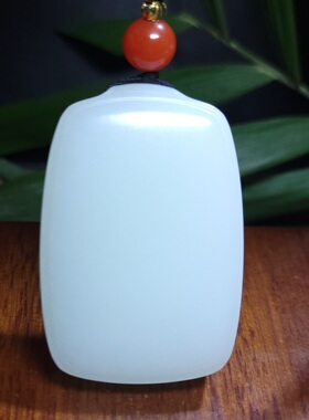 Z030702新疆的猫45.9克高油脂感老俄料三高羊脂白玉平安无事牌