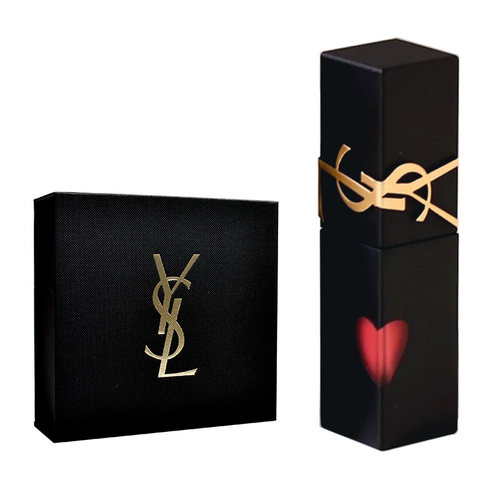 【爱心限定】YSL圣罗兰黑管镜面口红416 610唇釉水光滋润礼盒装