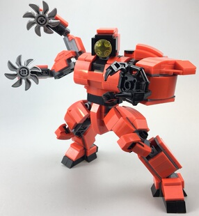 环太平洋1 赤红风暴机甲 积木搭建 鸟叔原创积木 DIY创意拼装