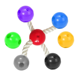 攀爬网十字扣 塑料连接扣攀爬架固定扣圆球扣淘气堡配件扣8字绳扣