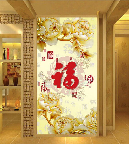 立体背景墙壁纸定制3d壁画墙纸