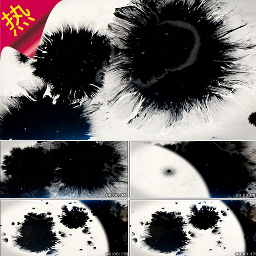 水墨泼墨（通明通道） alpha 古典中国风 墨舞特效
视频素材