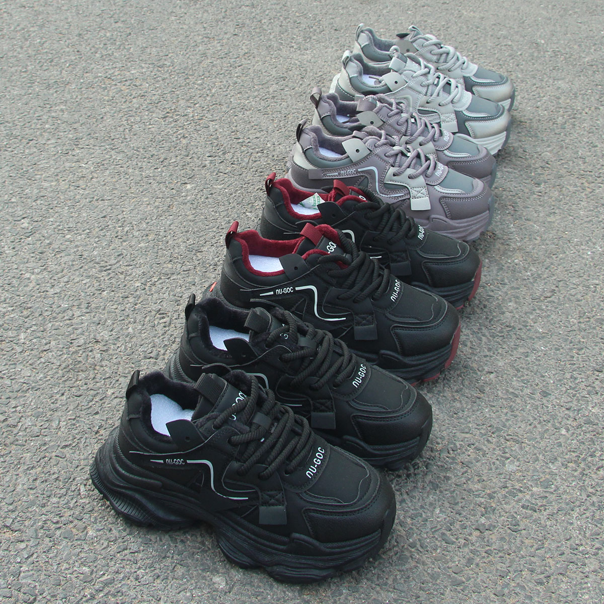 内增高6cm炸街显脚小复古老爹鞋休闲运动鞋加绒冬季鞋女鞋