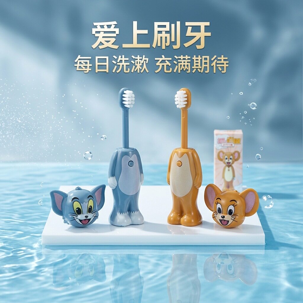 猫和老鼠儿童软毛护龈乳牙刷