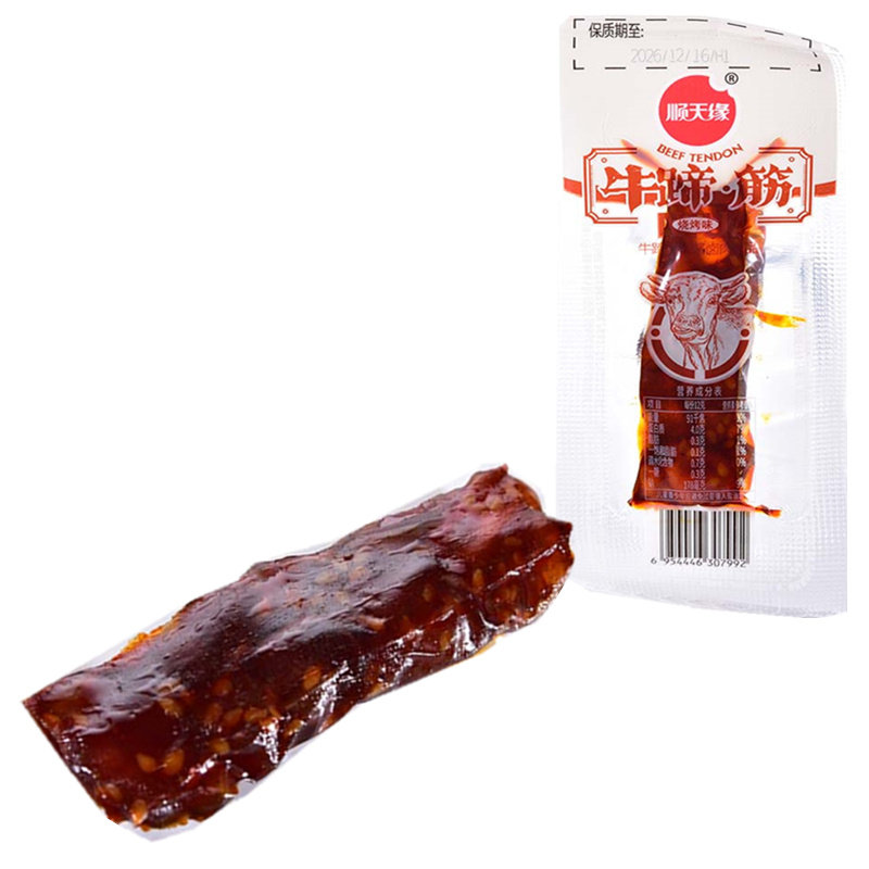 顺天缘牛蹄筋酱卤其他类约12克批发