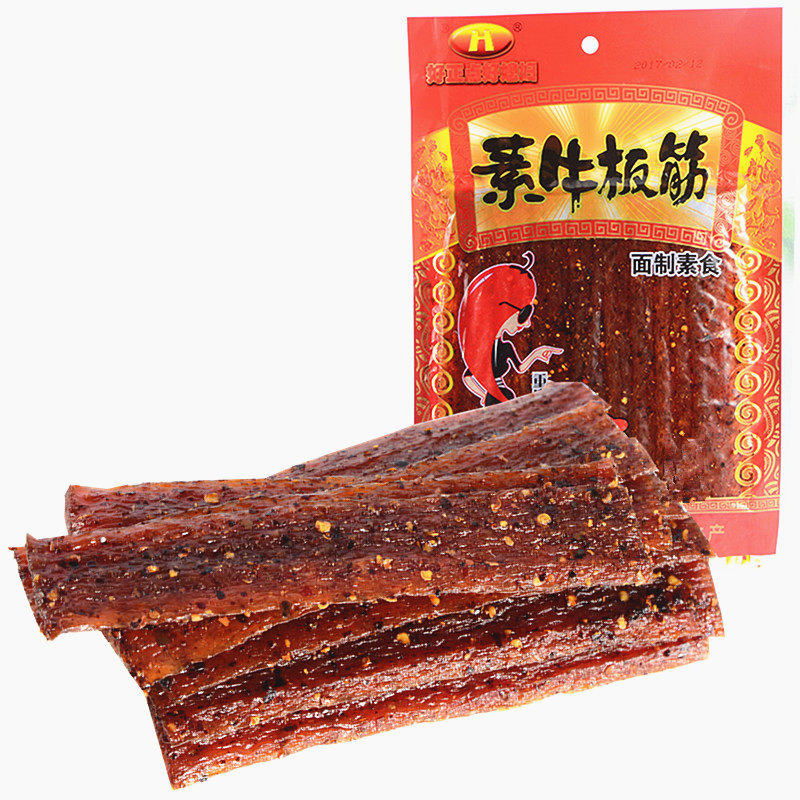 好正点好媳妇素牛板筋重庆风味小吃辣条大辣片228克大包装批发