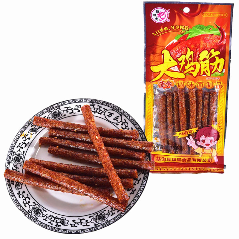 新旺龙大鸡筋调味面制品约38克批发