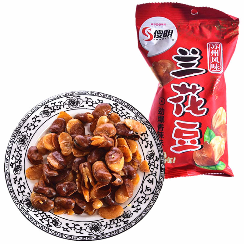 傻明兰花豆香辣味熟制坚果与籽类食品约60克批发
