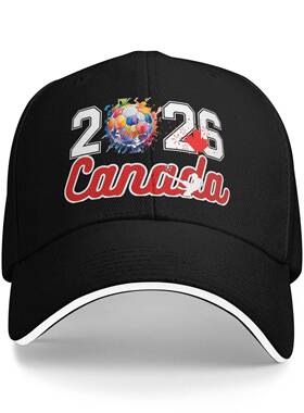 跨境外贸2026世界杯Canada大力神杯欧美硬顶棒球帽男户外遮阳帽子