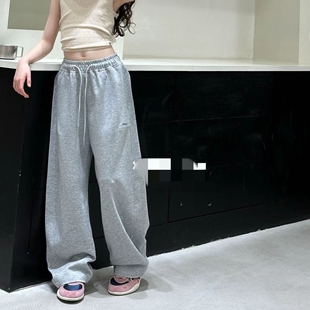 女童男童青少年装春款童裤大童薄款运动裤子百搭长裤