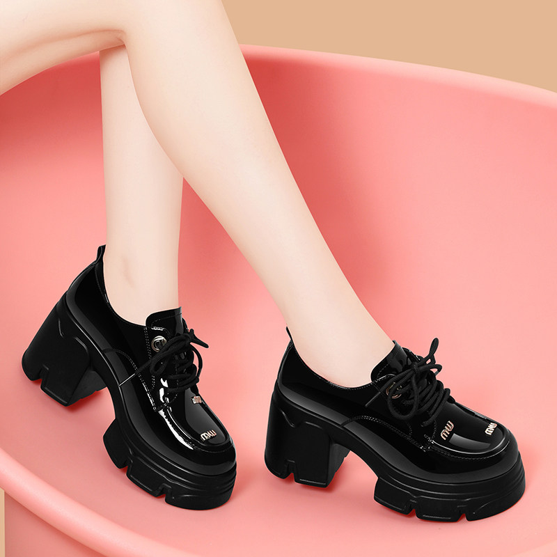 厚底漆皮乐福鞋女2026新