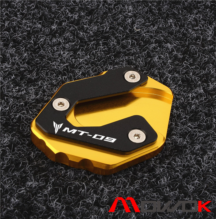 MOWOK 摩托车MT09 XSR900 TRACER900GT 改装边撑加大垫加大座垫套