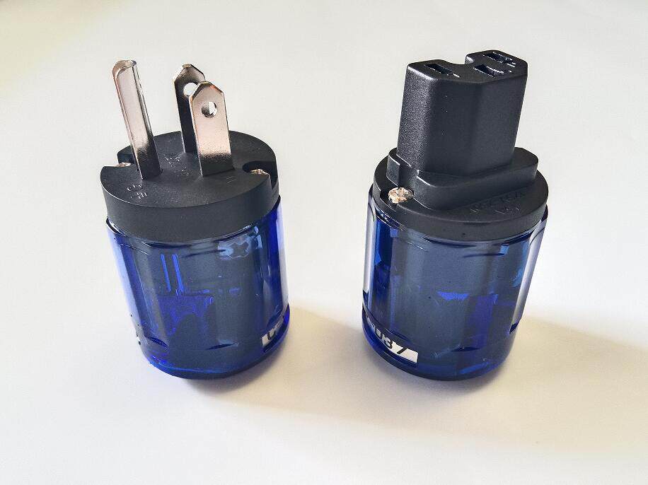 欧亚德美式美标国标电源线电源插头插尾尾插发烧纯厚铜片音响插头