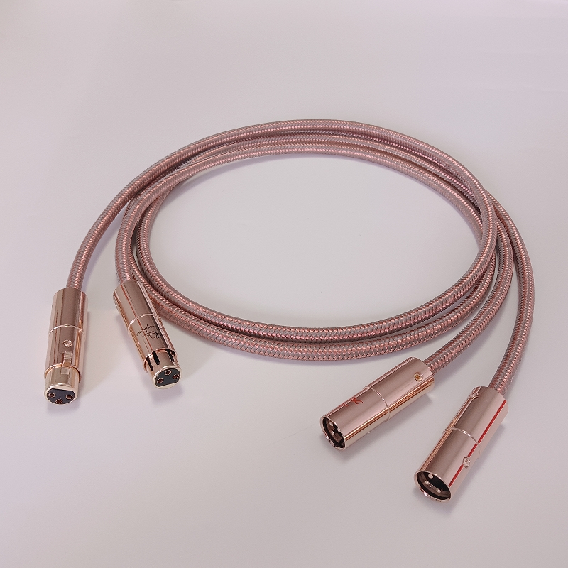 原装金嗓子40周年纪念版发烧卡侬平衡线卡农三针公对母平横连接线