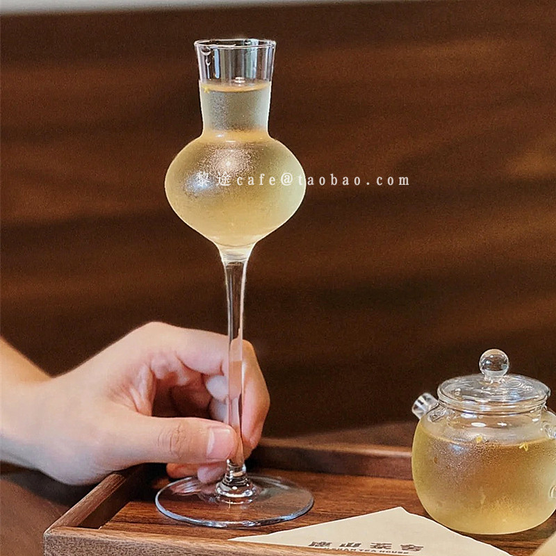 高脚闻香杯新中式冷萃茶杯
