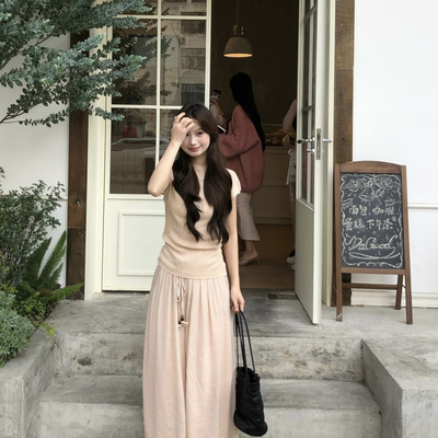 Y.JIA 伊嘉-26年夏上新淡人高知高腰宽松a字阔腿裤休闲裤