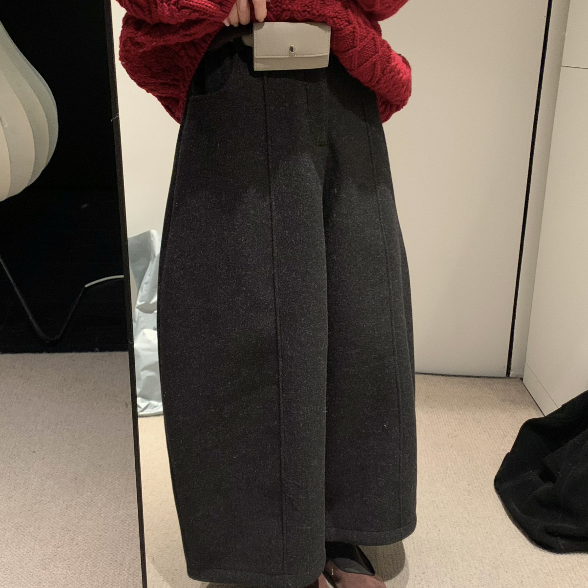 拿铁-天菜～绝了超有型泡泡球韩哩韩气巨百搭超藏肉加绒加厚休闲