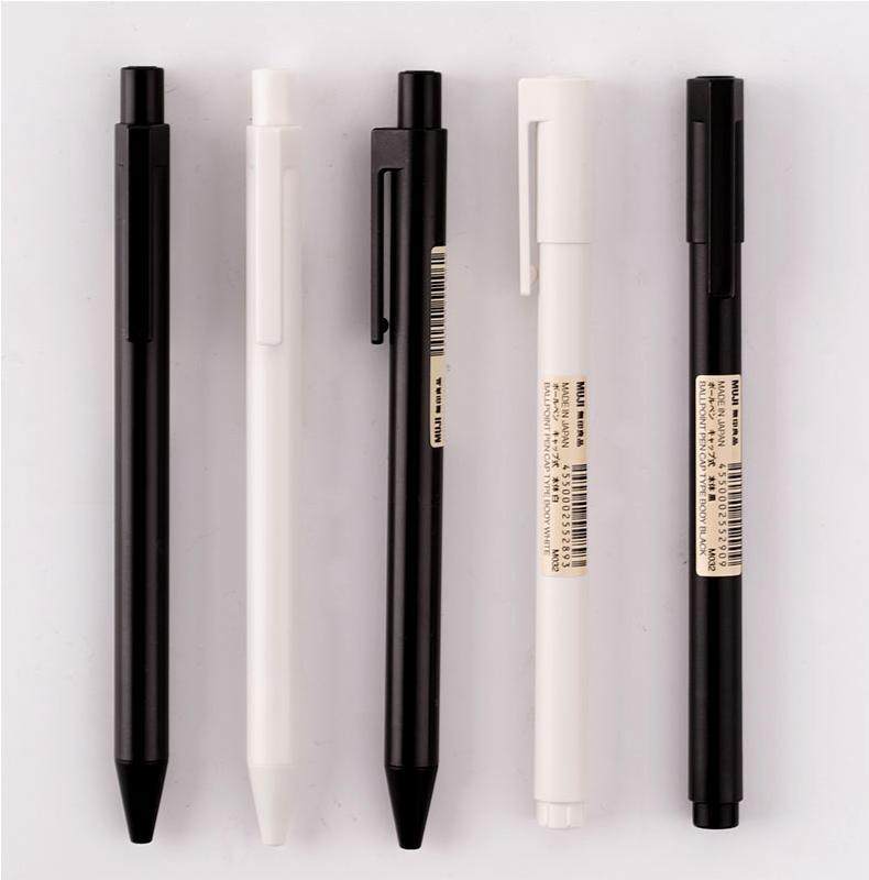 日本MUJI无印良品文具凝胶墨水笔0.38/0.5笔芯学生考试专