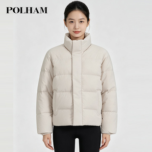 反季特价韩国代购Polham加厚羽绒服男女户外冬季零下抗寒短外套