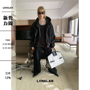 2025秋季 套装 新款 抽绳运动裤 双层连帽卫衣 LONSLAN