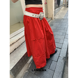 00NEW 花边大摆半裙 4.14 LONSLAN25SUMMER