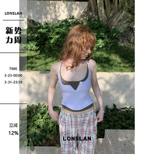 系扣背心 短款 LONSLAN 25SUMMER