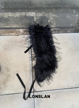 LONSLAN 24WINTER 11/10 20:00NEW 多用随意搭配绑带毛领围巾