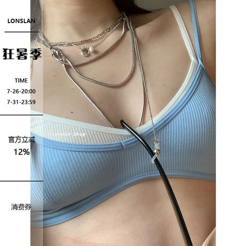 纯色内搭多色吊带街头背心