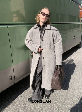 LONSLAN 24WINTER 12/9 20:00NEW毛呢羊毛茧型大衣