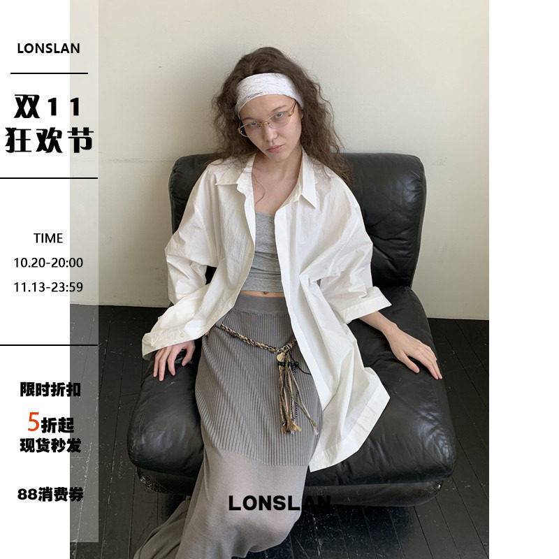 LONSLAN25SUMMER  大件短袖质感衬衫