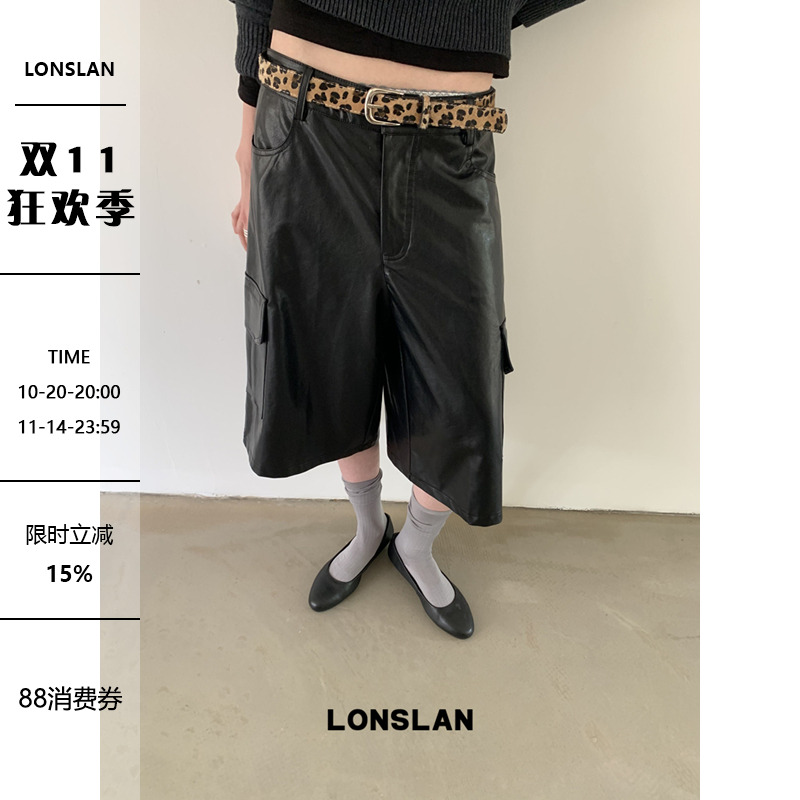 LONSLAN 25AW 10/20 20:00NEW 侧边口袋七分中裤