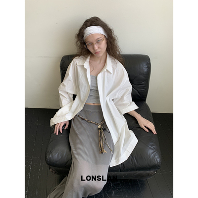 LONSLAN25SUMMER  大件短袖质感衬衫