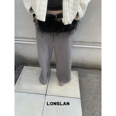 LONSLAN 24WINTER 11/10 20:00NEW 立体茧形西装裤