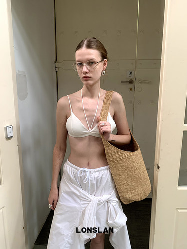 LONSLAN 2024SUMMER5/31 20:00NEW 挂脖薄款舒适内搭背心美背文胸