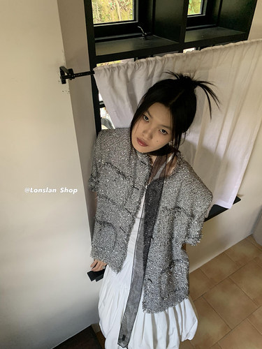 NEW亮闪闪小香短袖外套