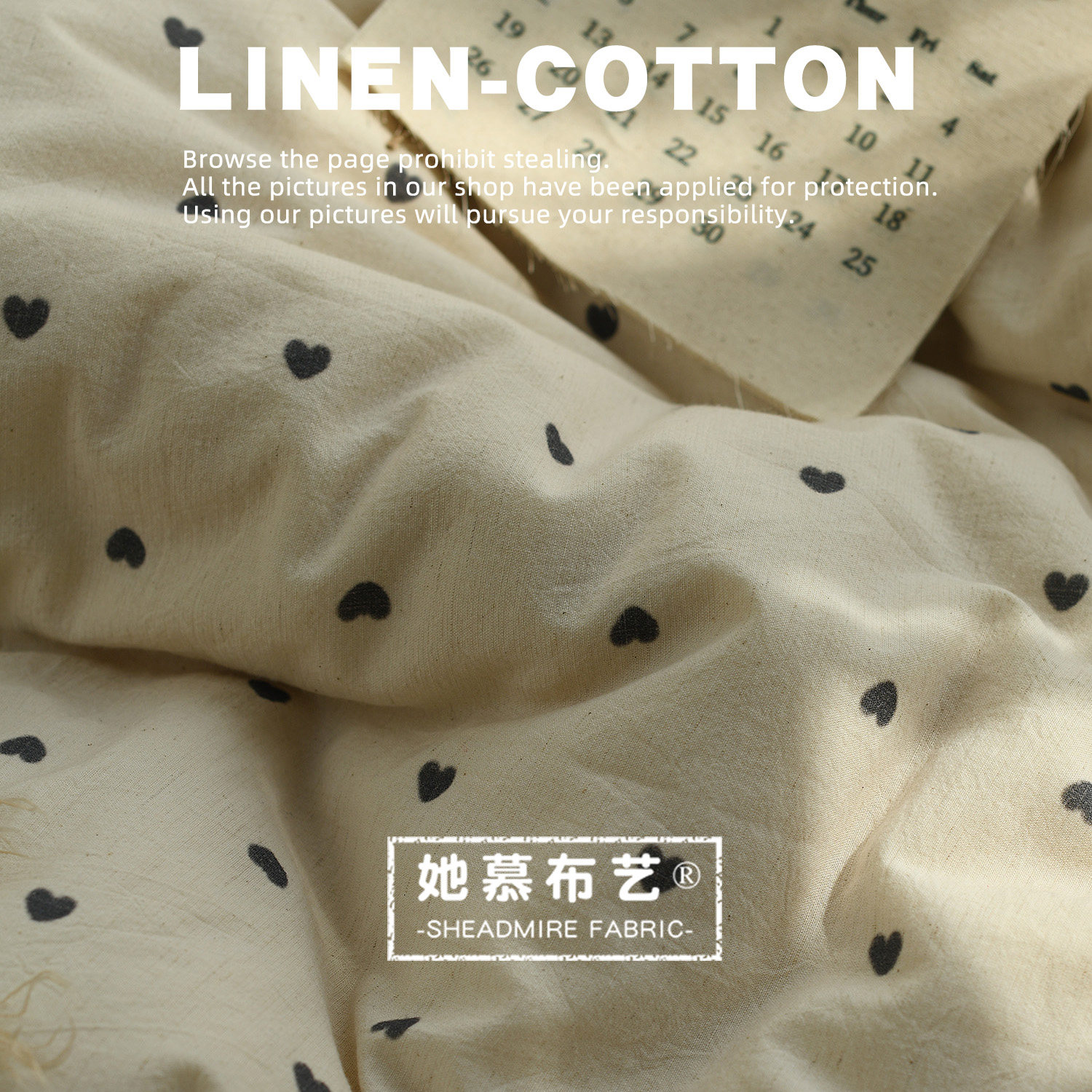 法式田园a类亚麻全棉面料清爽透气床单夏被套床品定制复古棉麻布