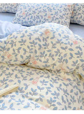 纯棉斜纹布料新疆长绒棉床单被套婴儿包被卡通柔软大宽幅宝宝棉布