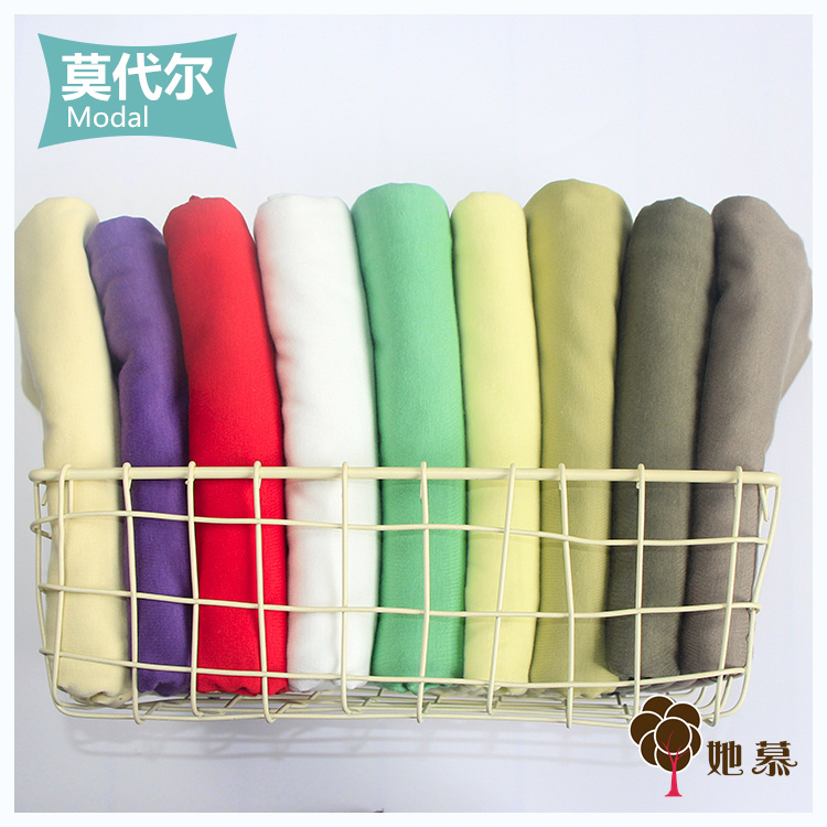 莫代尔她慕单层可做t恤弹性面料
