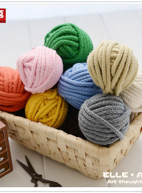 她慕 DIY手工辅料 束口绳 彩色绳子 幼儿园编织绳装饰绳帽绳系绳