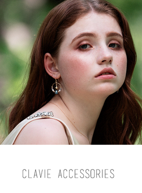 [SALE]日系可爱学生少女心星星球系列水晶串珠五角星星耳夹耳环