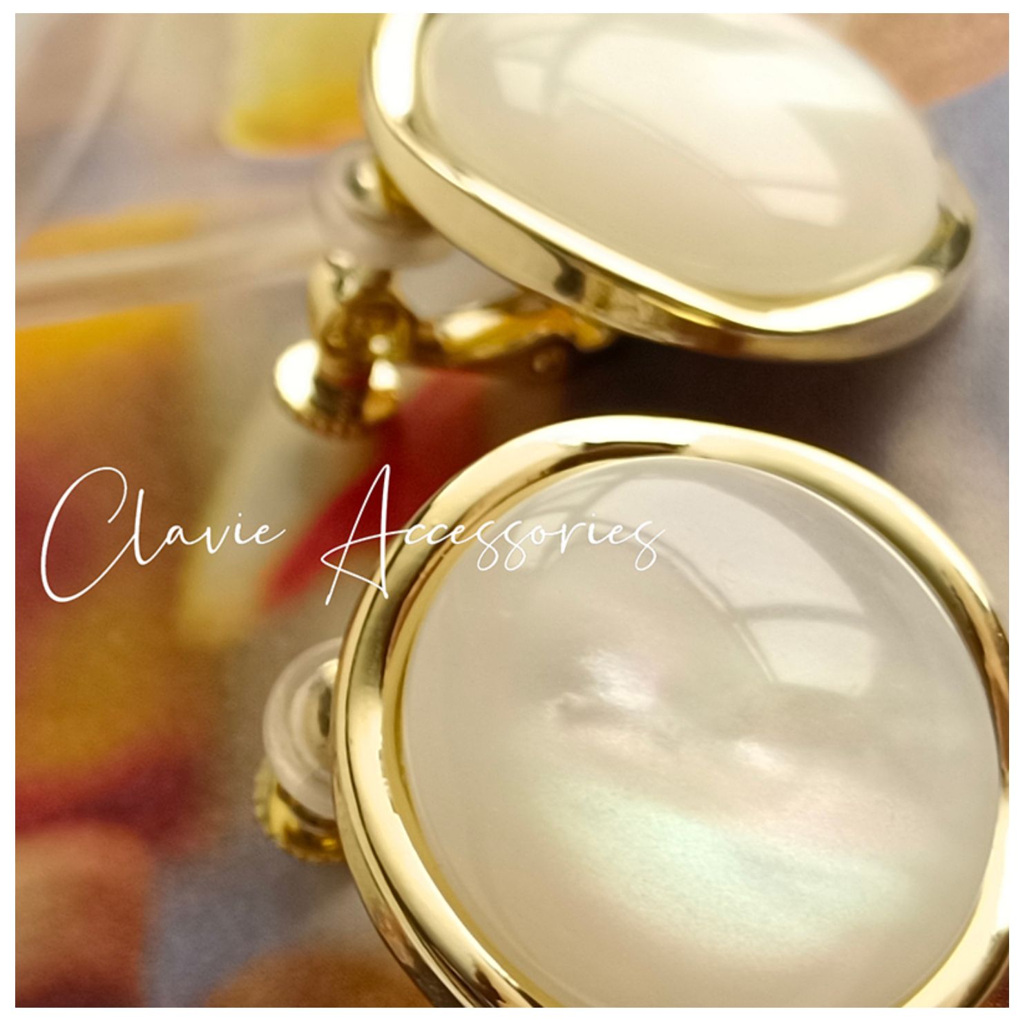 夸张显瘦度假天然贝壳耳钉耳夹